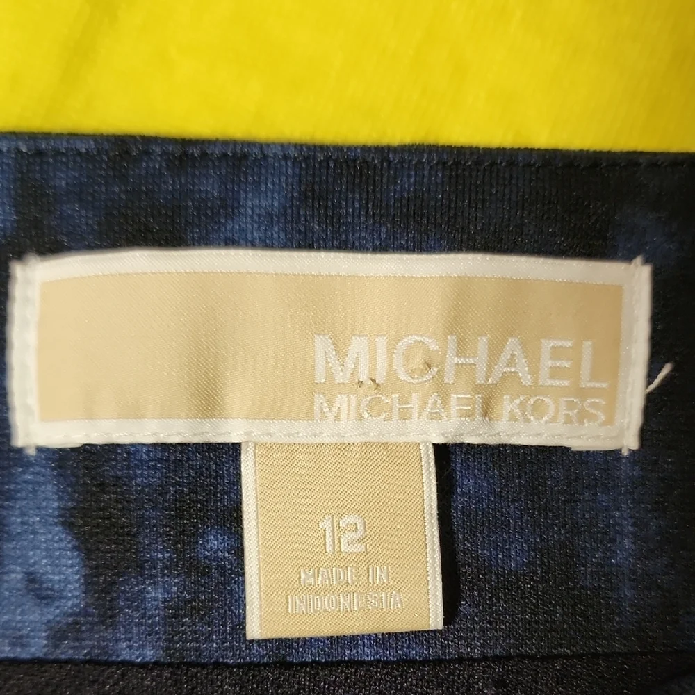 MICHAEL Michael Kors Blue Textured Pencil Skirt